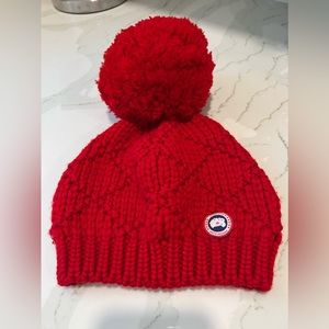 Sale!!! Authentic Canada Goose wool hat with oversized pom pom.
